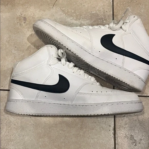 Nike court visions White and Black High-Tops - Picture 3 of 7